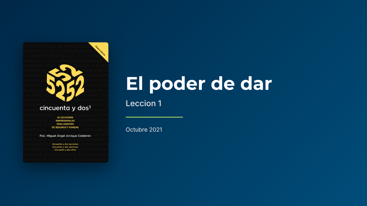 El poder de dar