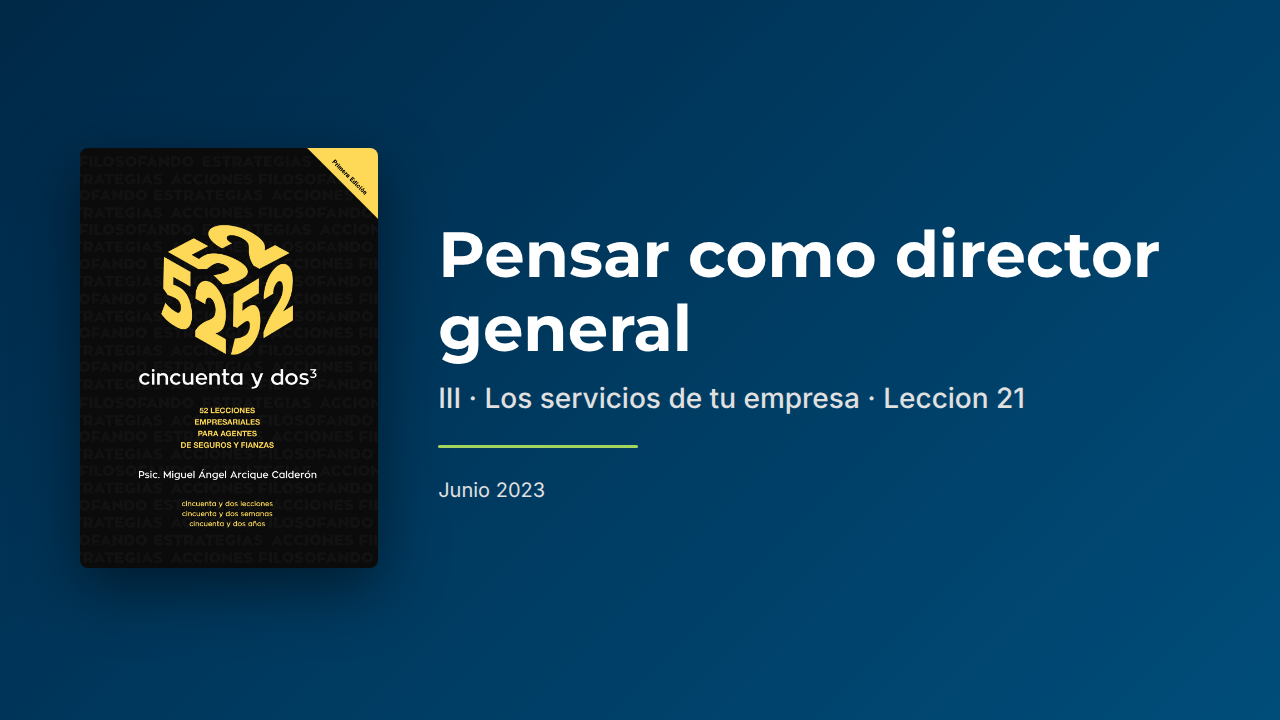 Pensar como DG III: Servicios de tu empresa