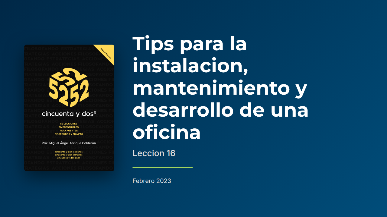 Tips para instalación de oficina