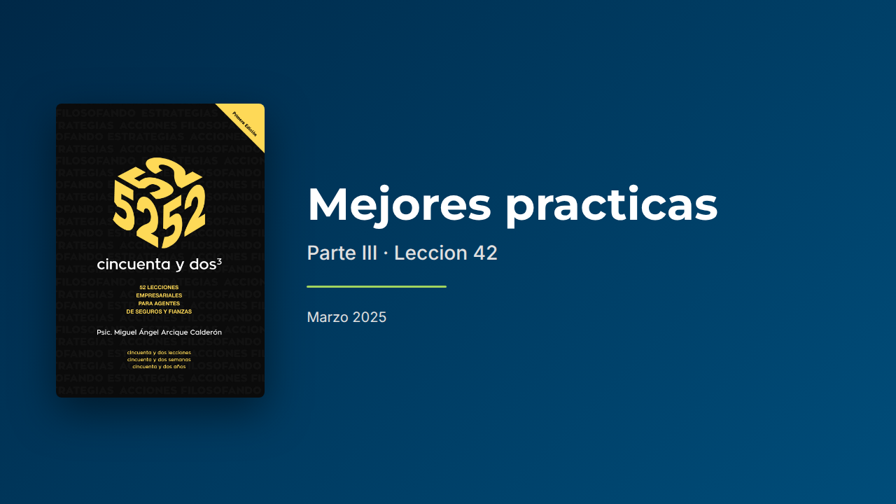 Mejores Prácticas III