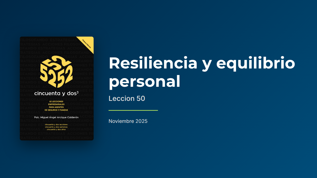 Resiliencia y Equilibrio Personal